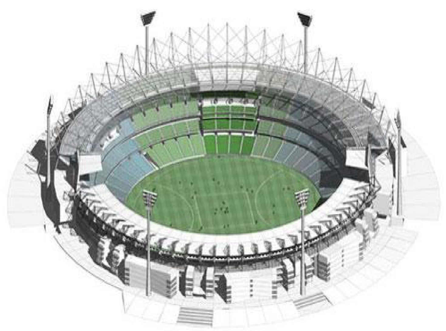 Modeling Stadium internal and external flows